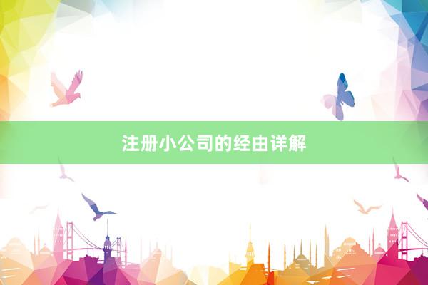 注册小公司的经由详解