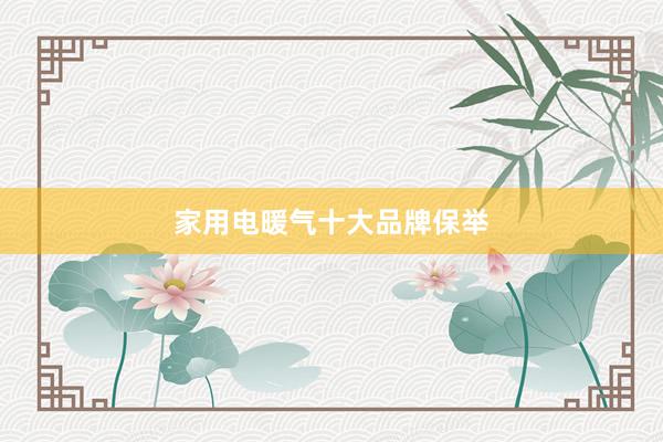 家用电暖气十大品牌保举